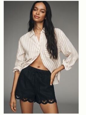Anthropologie sanctuary linen shorts
